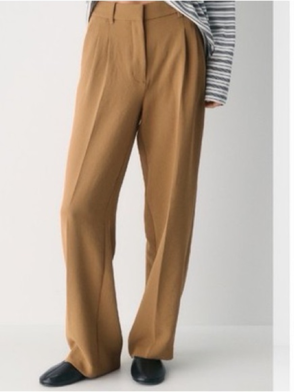 Aritzia Wilfred Effortless Pants Sz 4 Camel/Tan NWOT
